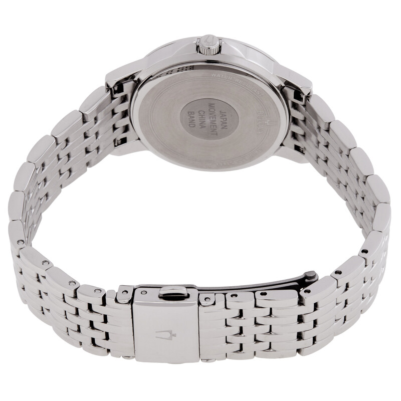 Bulova Quartz Crystal White Dial Ladies Watch 96L297 042429586963 ...