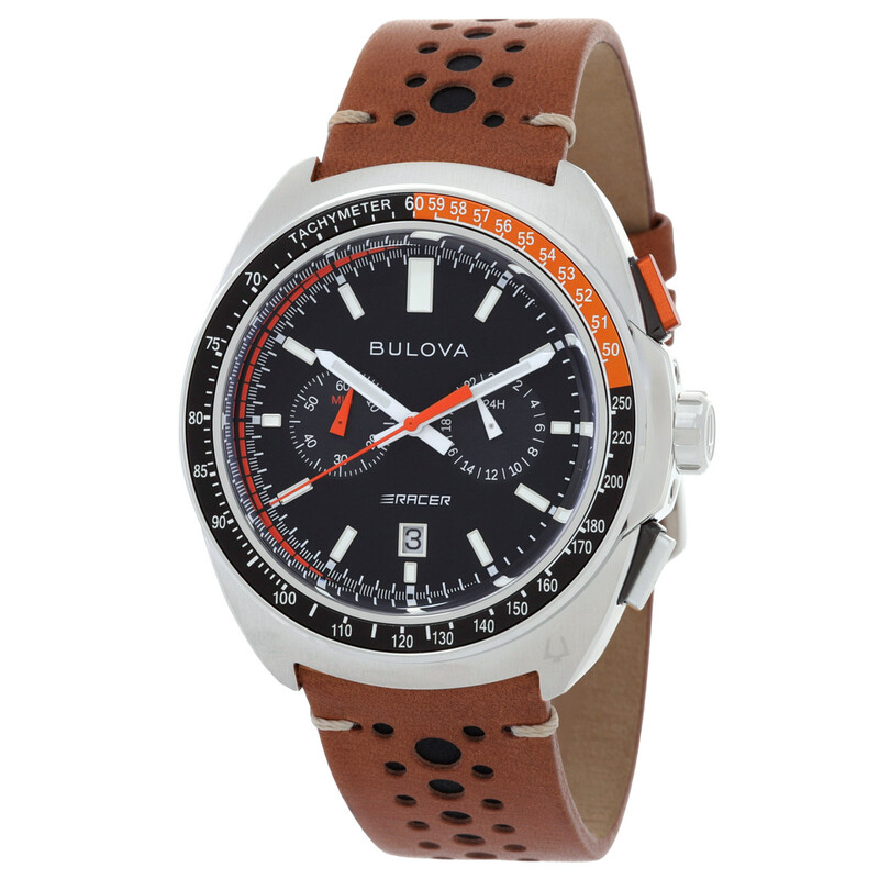 Bulova Racer Chronograph Quartz Black Dial Men's Watch 98B427