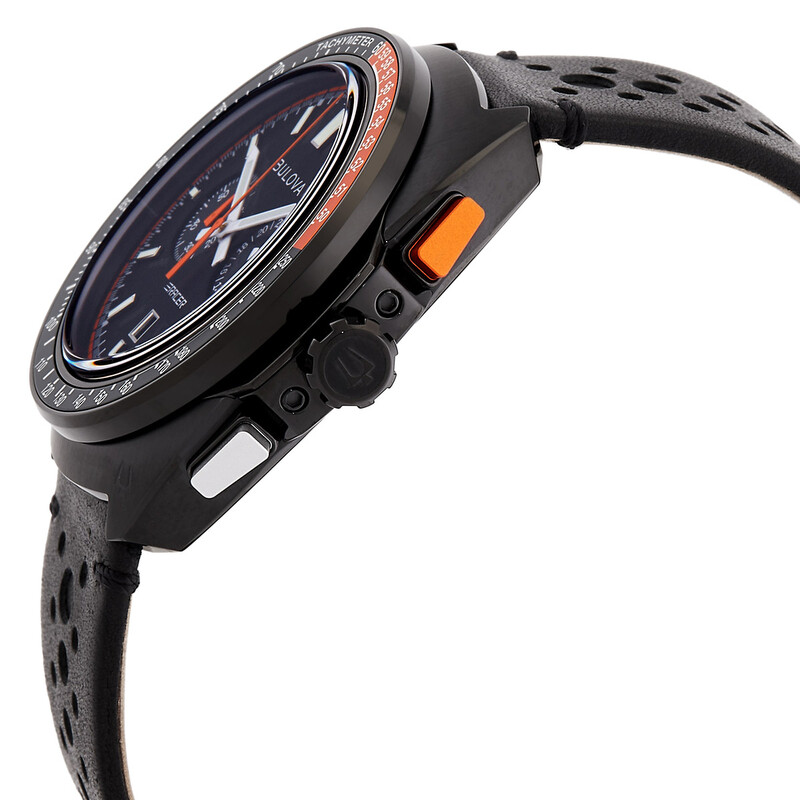 Bulova Racer Chronograph Quartz Black Dial Men display picture 1