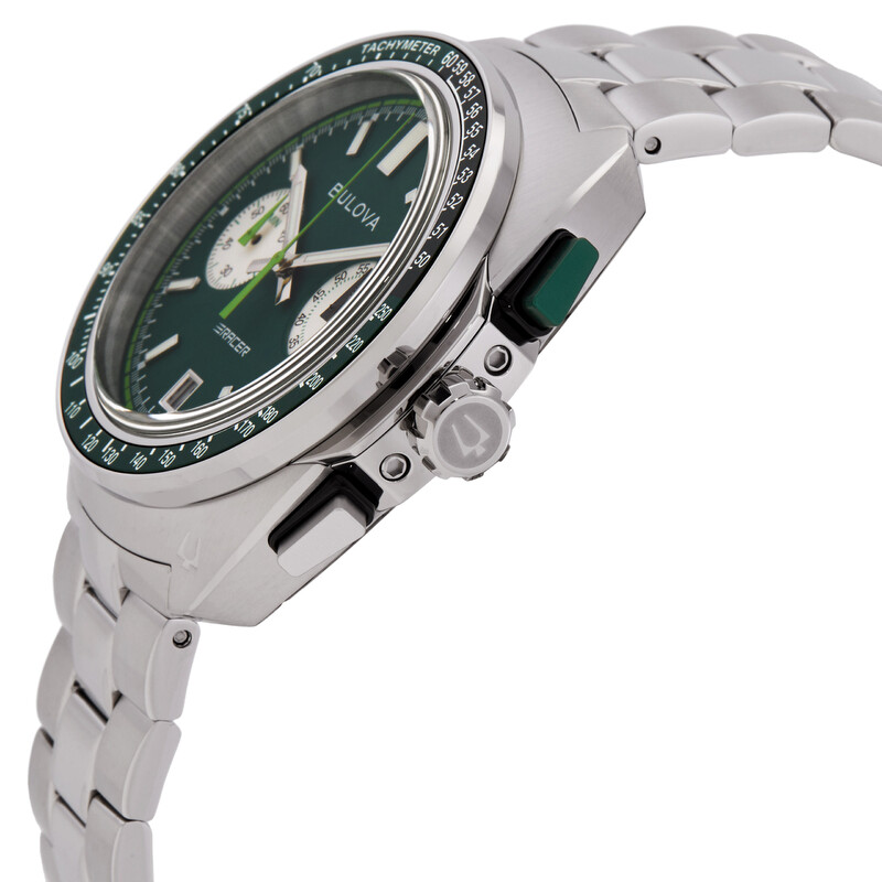 Bulova Racer Chronograph Quartz Green Dial Men's Watch 98B468