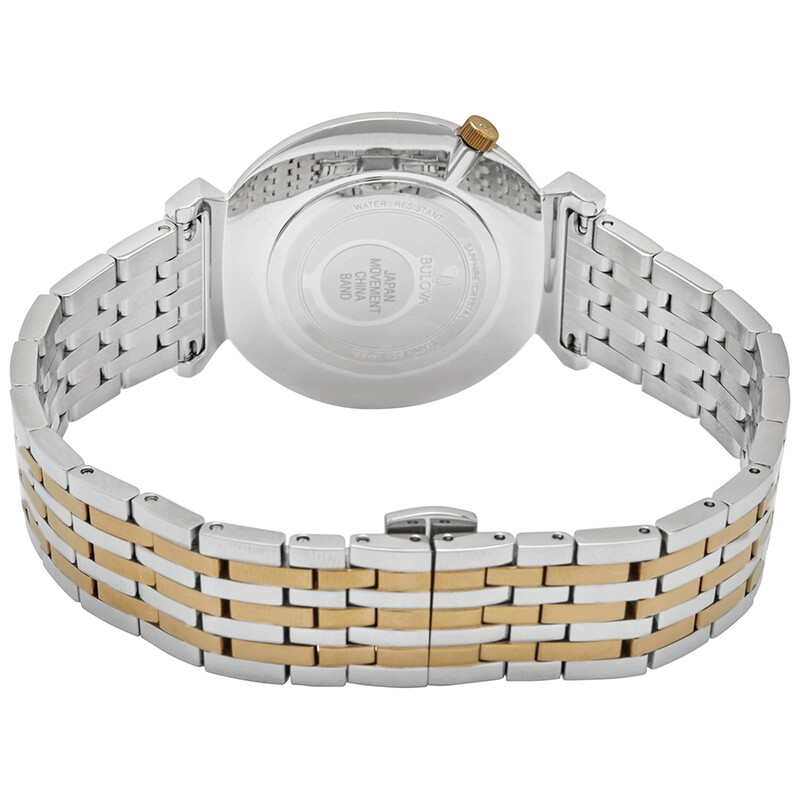 Bulova Regatta Quartz White Dial Two-tone Men's Watch 98A233 ...