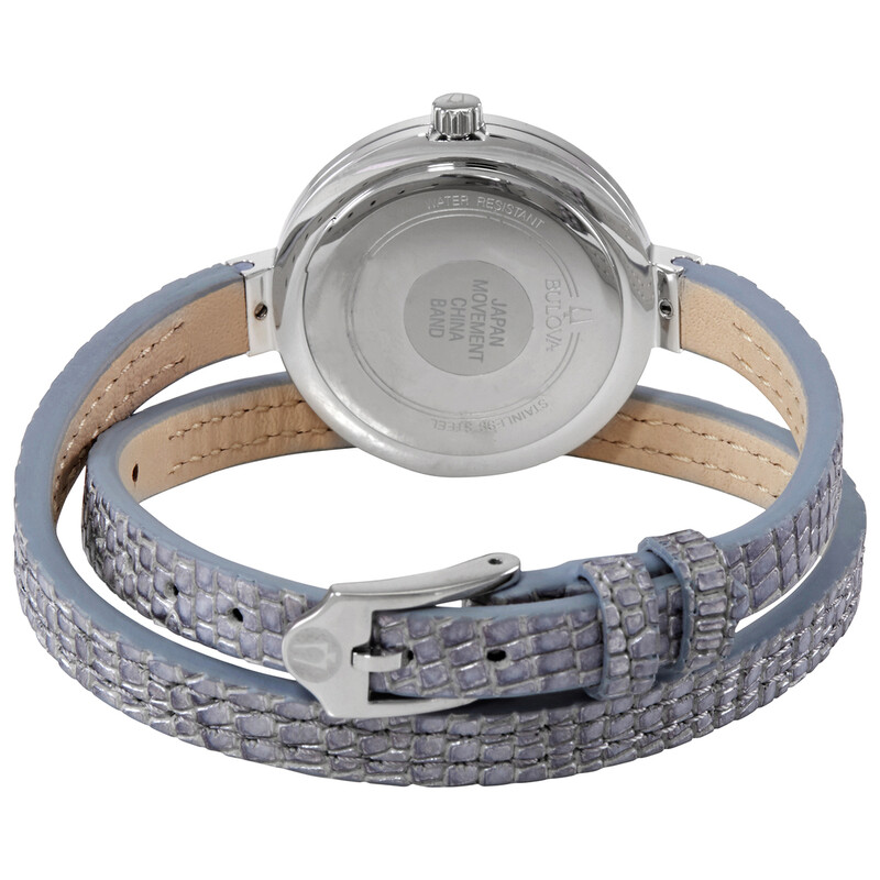 Bulova Rhapsody Quartz White Dial Ladies Watch 96R236 042429570955 ...