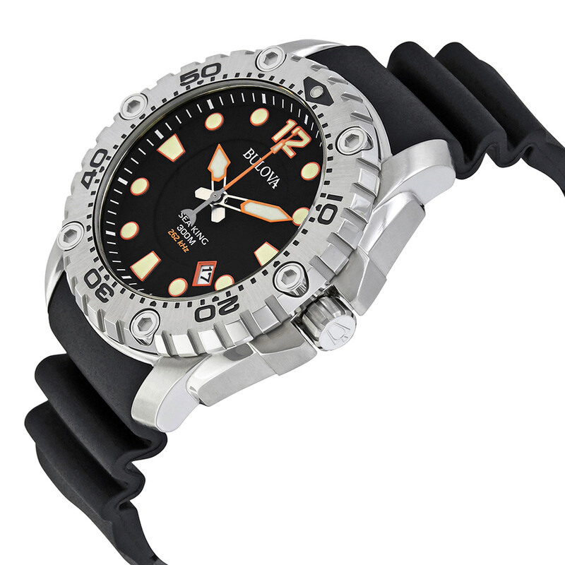 Bulova Sea King Professional Dive Black Dial Men's Watch 96B228