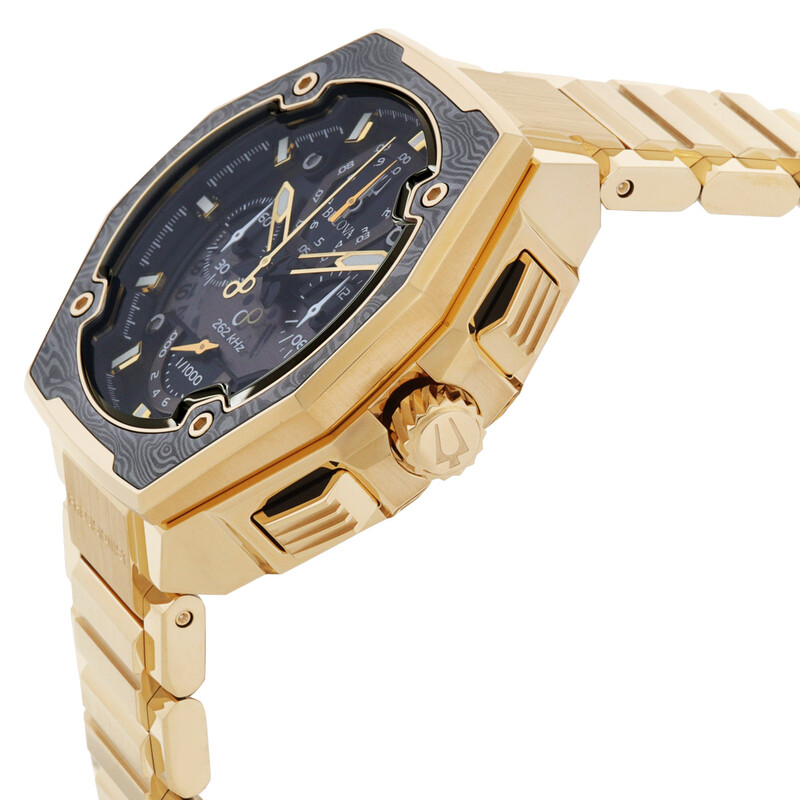 Bulova Series X Quartz Black Dial Men's Watch 98B429 - Watches