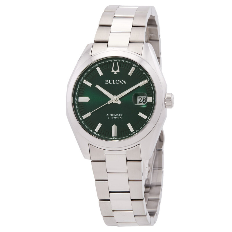 Bulova Surveyor Automatic Green Dial Men's Watch 96B429