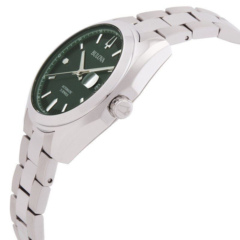 Bulova Surveyor Automatic Green Dial Men's Watch 96B429