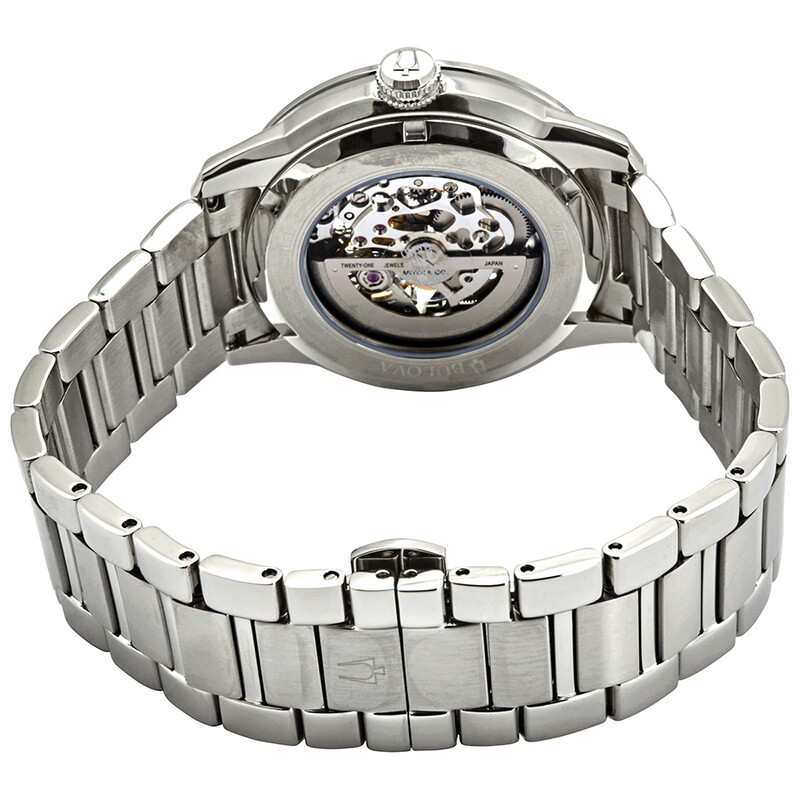 BULOVA Sutton 96A208 自動巻き スケルトン 腕時計 Bulova Sutton Automatic Skeleton Dial Men's Watch 96A208