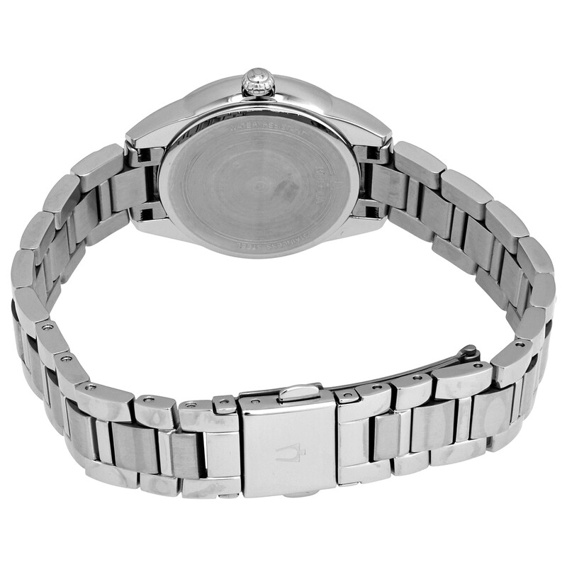 Bulova Sutton Quartz Silver Dial Ladies Watch 96L285 042429581197 ...