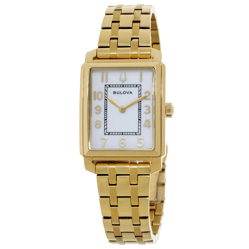Bulova Sutton Quartz White Dial Ladies Watch 97L186 042429605176