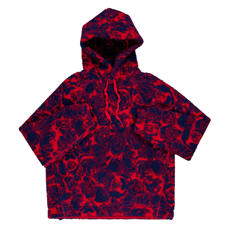 バーバリー ローズプリント フリース フーディー パーカー Lサイズ Burberry Abstract Rose Print Fleece Hoodie, Size Small 8077521