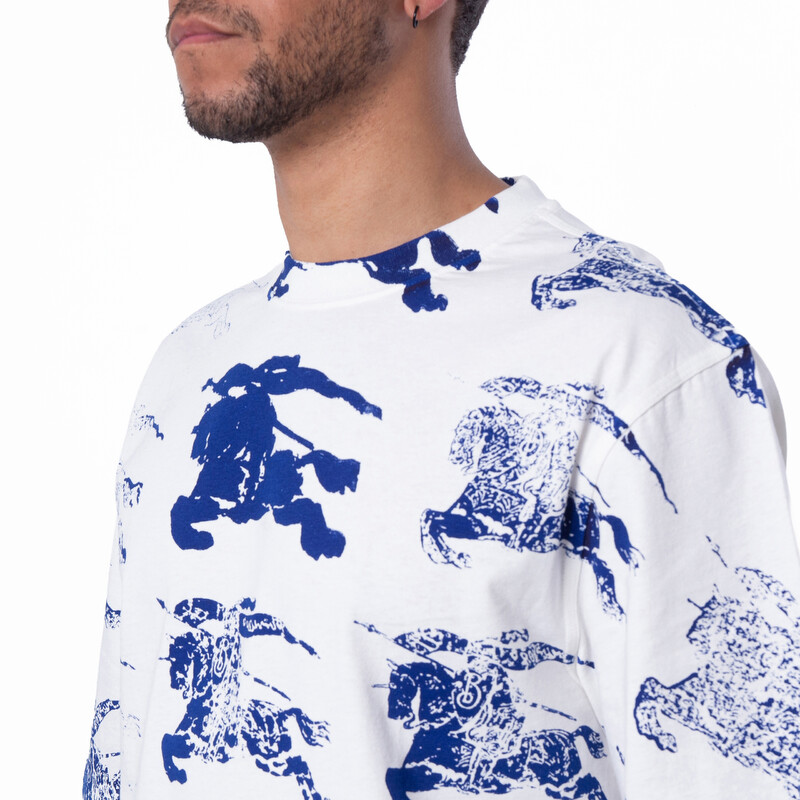Burberry All Over EKD Print T-Shirt, Size X-Small 8081369