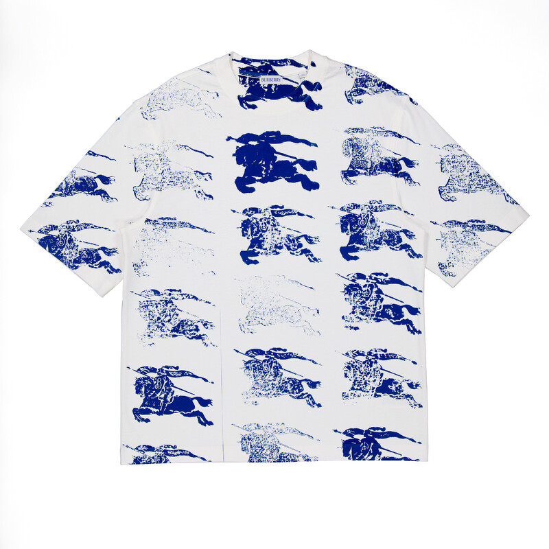 Burberry All Over EKD Print T-Shirt, Size X-Small 8081369