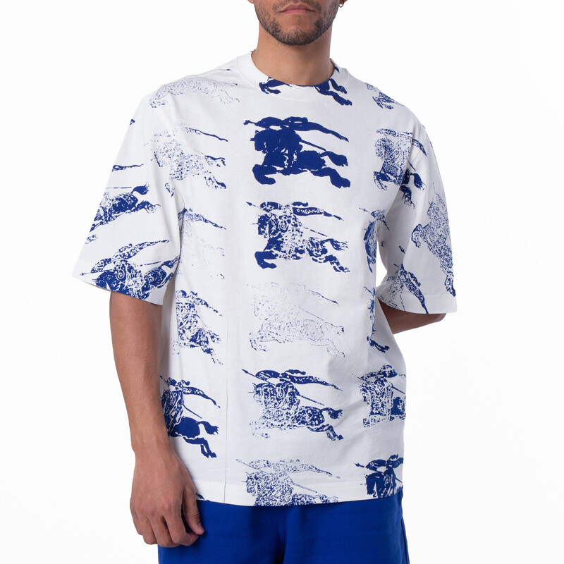 Burberry All Over EKD Print T-Shirt, Size X-Small 8081369