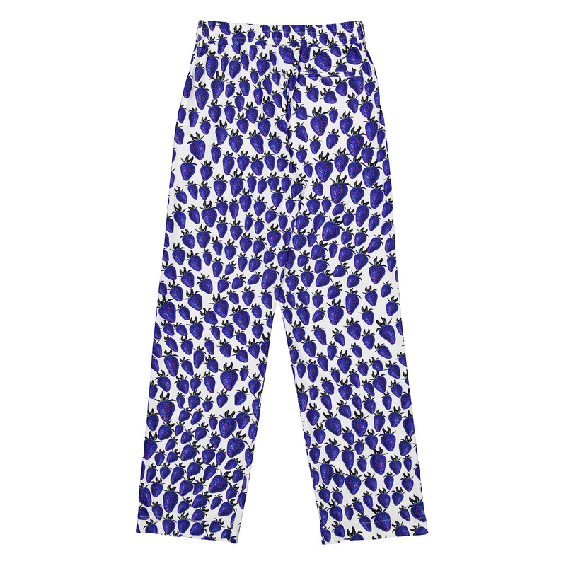 Burberry All Over Strawberry Graphic Print Trousers, Brand Size 8