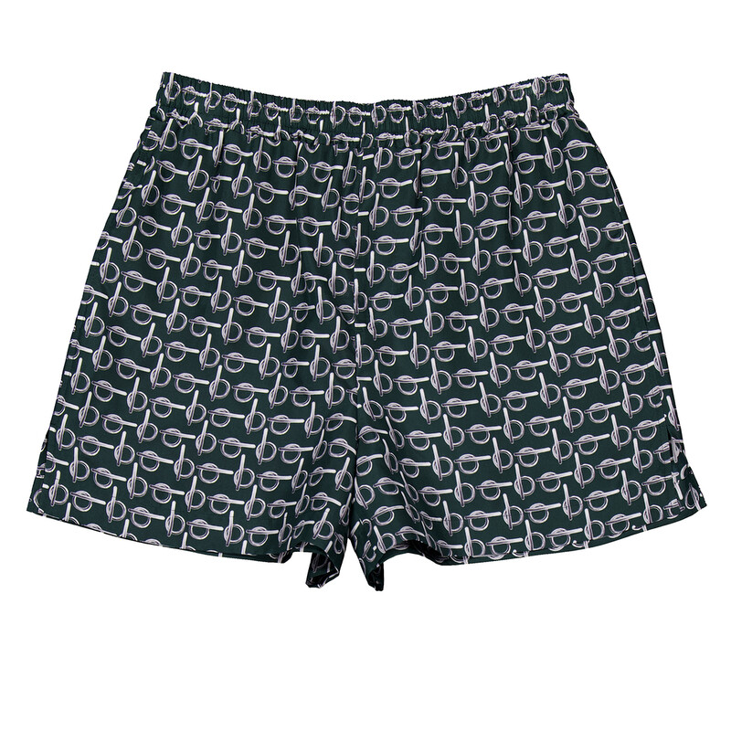 Burberry All-Over B-Print Silk Shorts, Brand Size 2 ( US Size 0