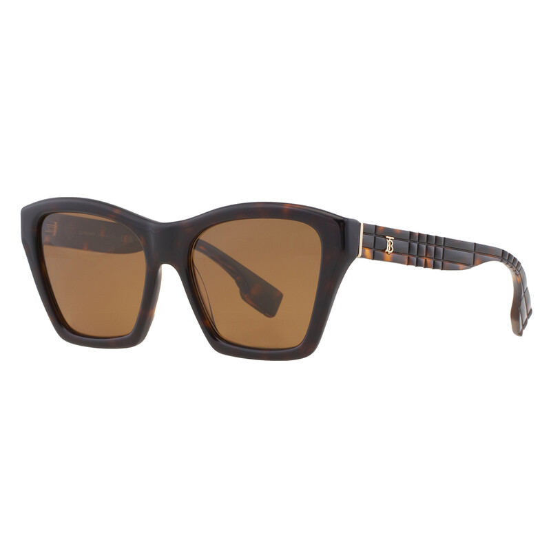 Burberry Arden Polarized Brown Cat Eye Ladies Sunglasses BE4391