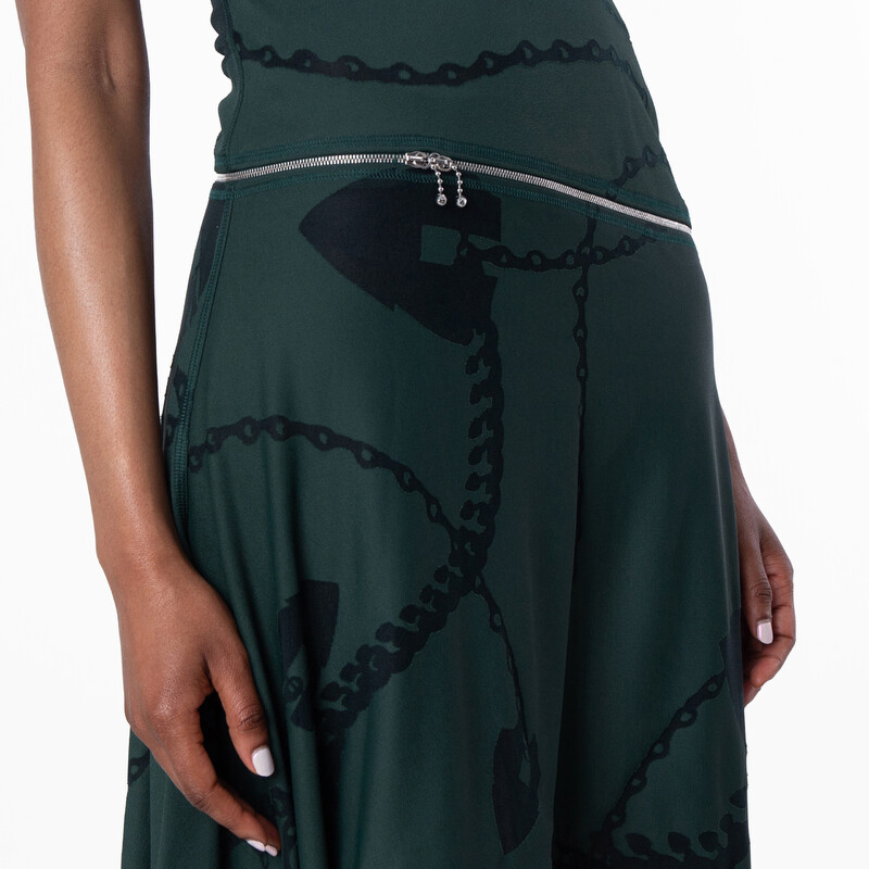 Burberry Asymmetrical Hem Jacquard Maxi Dress, Brand Size 6 ( US Size 4 )  8089062 - Clothing - Jomashop