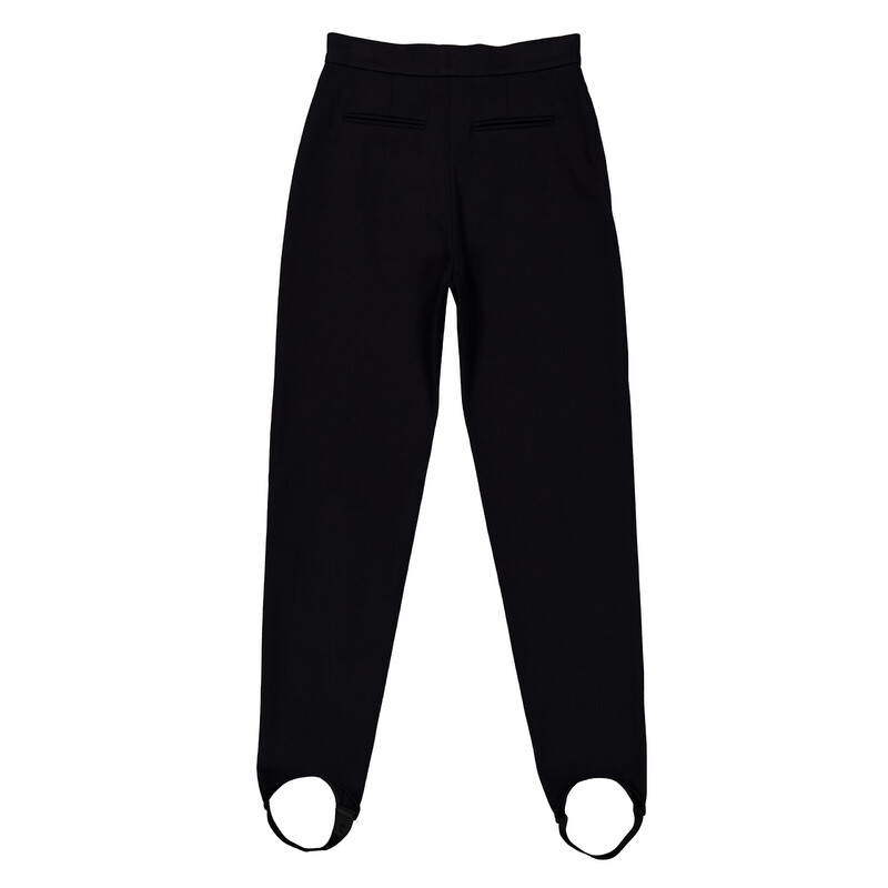 Burberry Black Cotton-blend High-waist Tailored Jodhpur Trousers