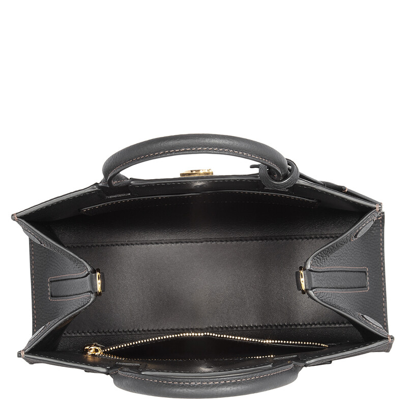 Burberry Black Frances TB Plaque Tote Bag 8072511 5045702262146