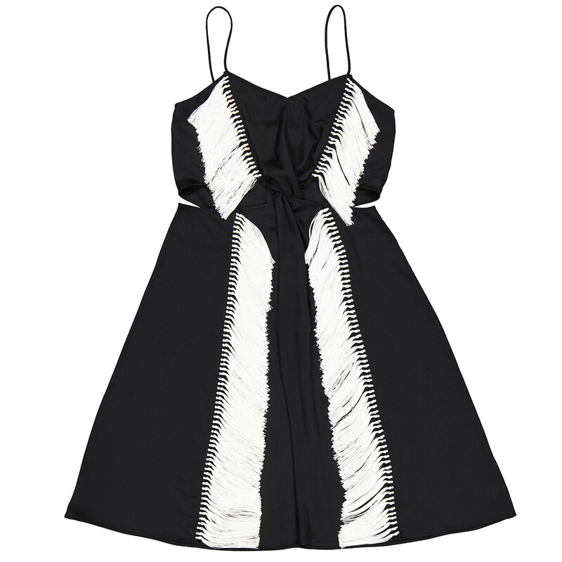 blue dress for baby girl Burberry Baby Girls Long Sleeve Mini Talbot Dress in Black 6 Mths main image 0