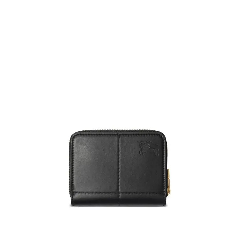 Burberry Black Snip Logo-Stamp Leather Wallet 8095360