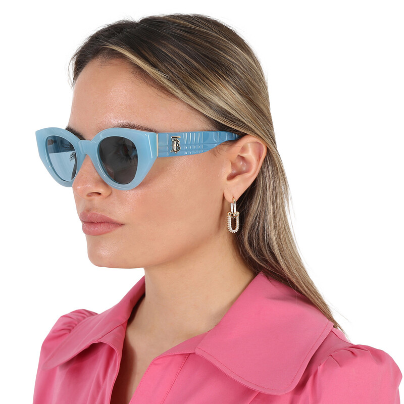 Burberry Blue Oval Ladies Sunglasses BE4390 408680 47 