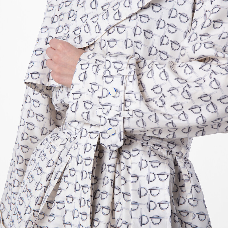 Burberry B-Print Lightweight Trench Coat, Brand Size 2 ( US Size 0
