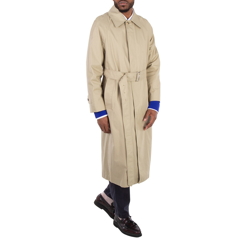 Burberry Bradford Car Coat Gabardine Long Coat, Brand Size 44 (US Burberry Bradford Car Coat Gabardine Long Coat, Brand Size 44 (US