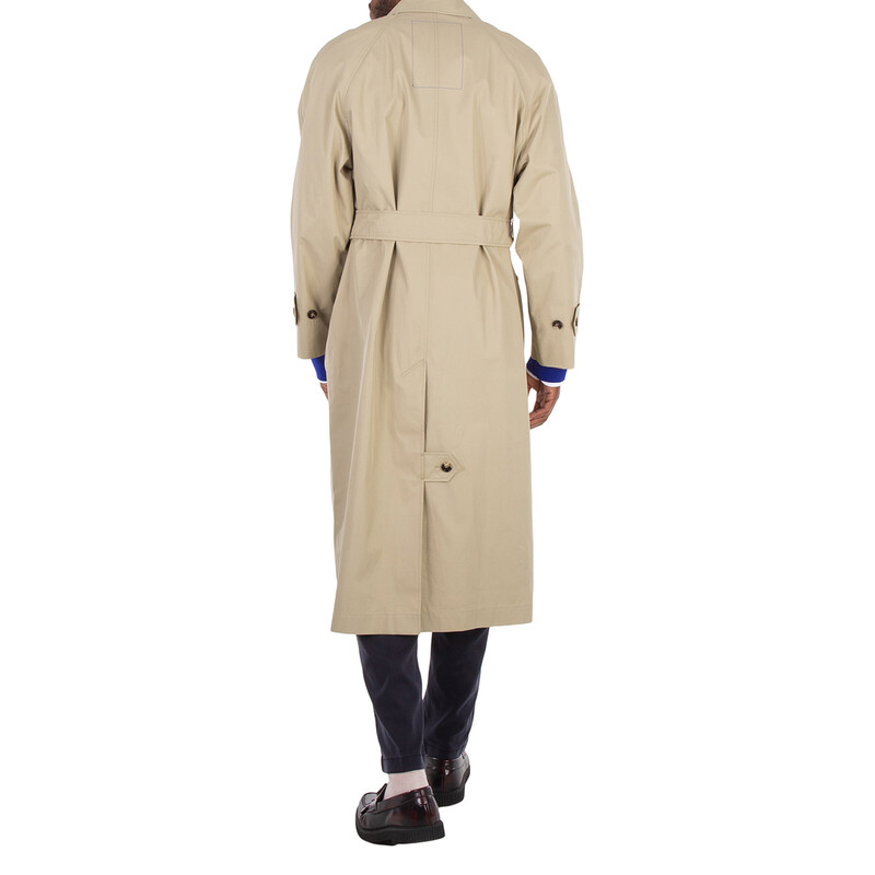 Burberry Bradford Car Coat Gabardine Long Coat, Brand Size 46 ( US