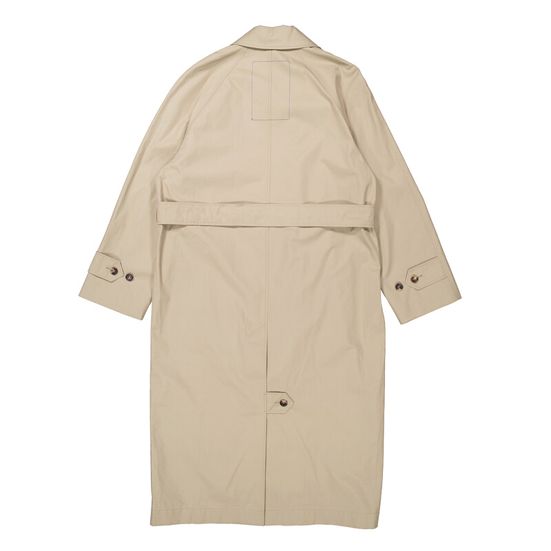 Burberry Bradford Car Coat Gabardine Long Coat, Brand Size 44 (US