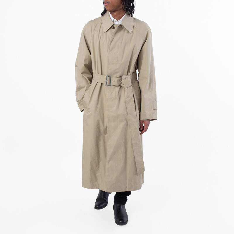 ★美品★訳あり★BURBERRY ★メガチェック★コート★オーバーサイズ★ Long Check Coated Raffia-effect Foxfield Trench Coat in Chalk
