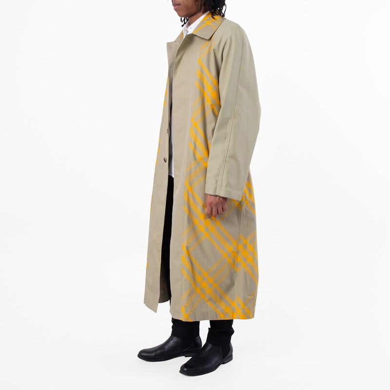 Burberry Long Bradford Reversible Car Coat, Brand Size 52 ( US