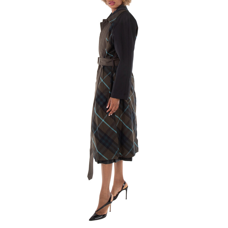 Burberry Bradford Reversible Belted Car Coat, Brand Size 12 (US