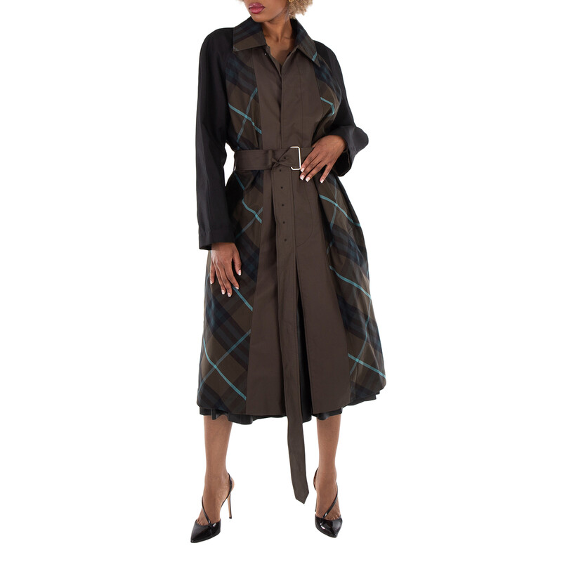 Burberry Bradford Reversible Belted Car Coat, Brand Size 8 (US