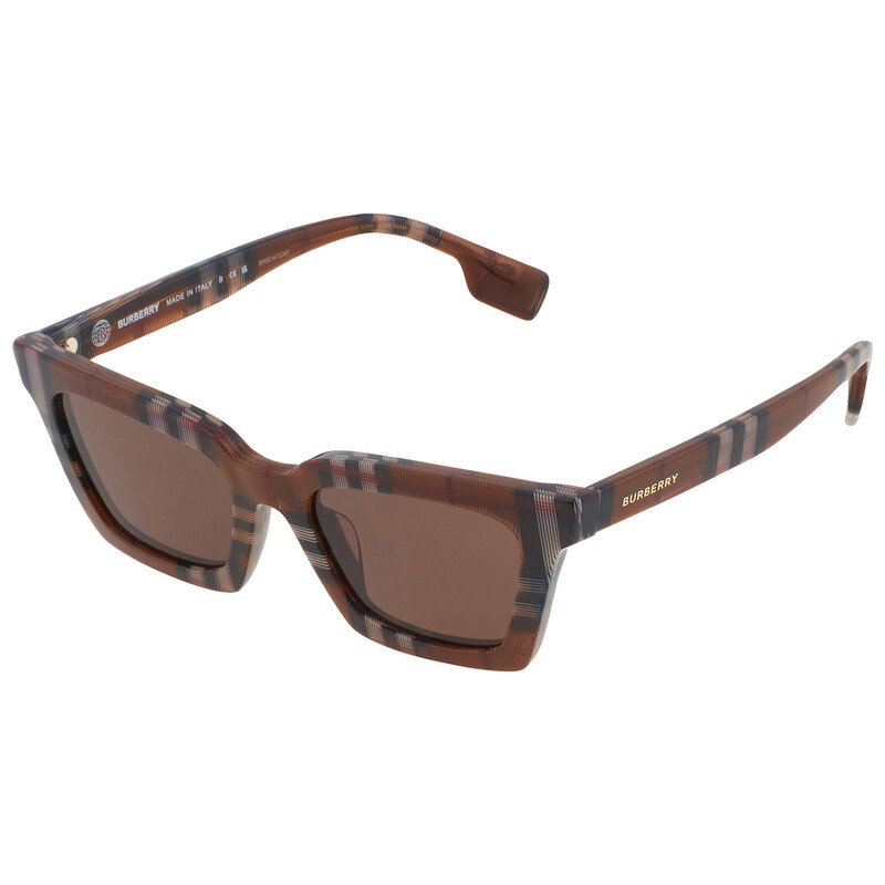 Burberry Briar Dark Brown Square Ladies Sunglasses BE4392U 396673