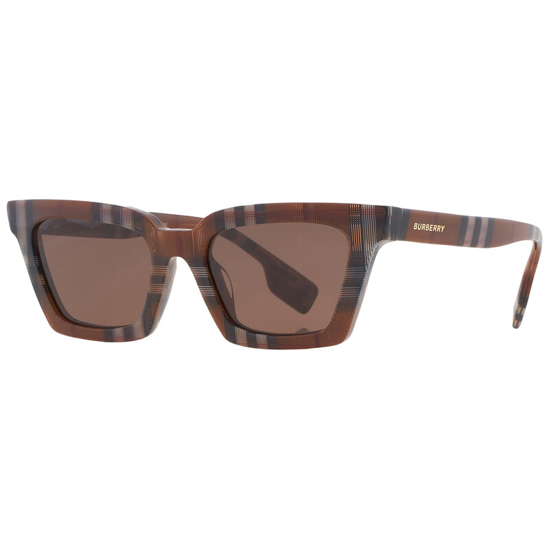 Burberry Briar Dark Brown Square Ladies Sunglasses BE4392U 396673