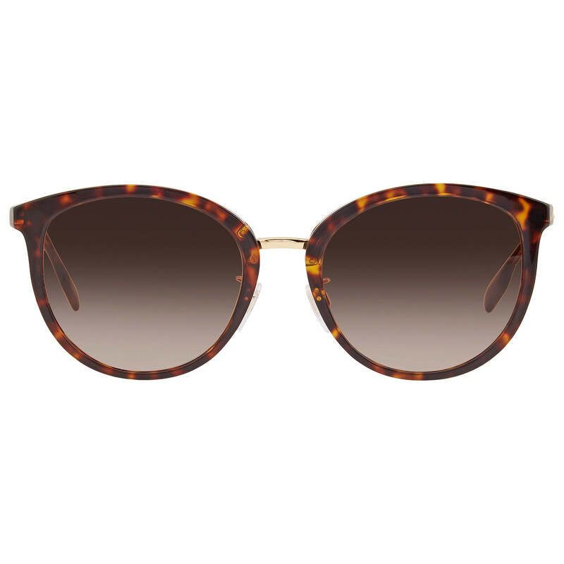 Burberry Tortoiseshell Round Cat-Eye Sunglasses - Brown Gradient Lenses Burberry Brown Gradient Cat Eye Ladies Sunglasses BE4216  main image 3