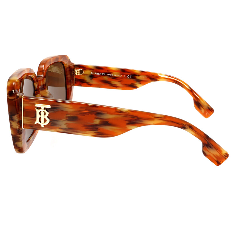 Burberry Brown Square Ladies Sunglasses BE4327F 391573 53
