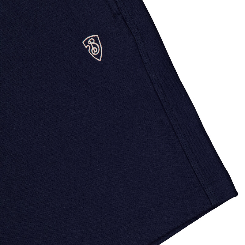 Burberry B-Shield Embroidered Cotton-Blend Shorts, Size Medium