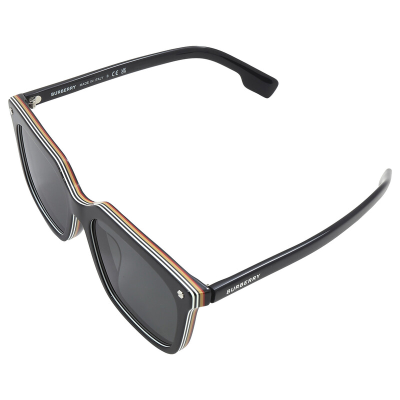 Burberry Carnaby Dark Gray Square Men's Sunglasses BE4337F 379887