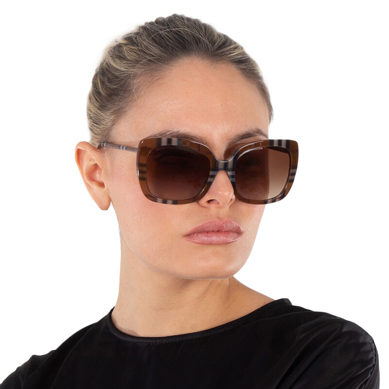 Burberry Caroll Gradient Brown Square Ladies Sunglasses BE4323