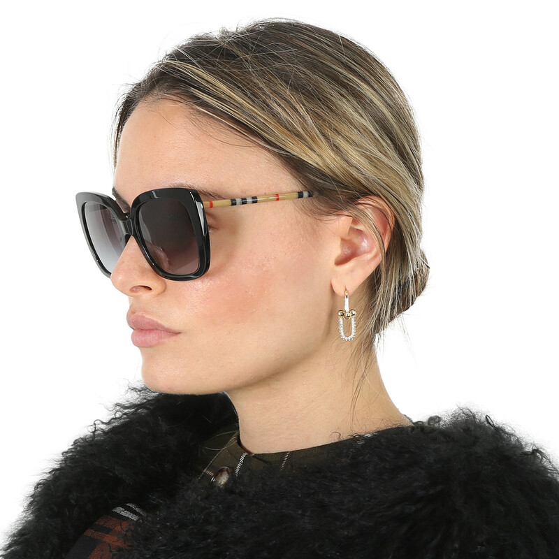 Burberry Caroll Gray Gradient Square Ladies Sunglasses BE4323