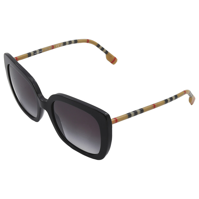 Burberry Caroll Gray Gradient Square Ladies Sunglasses 