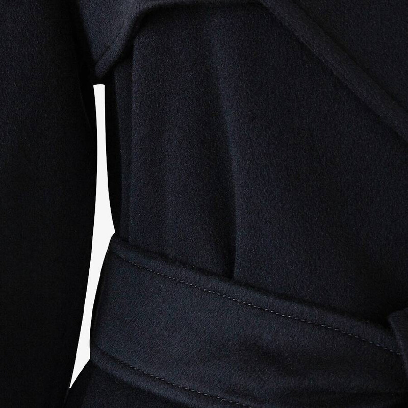 Burberry Cashmere Wrap Belted Trench Coat, Brand Size 4 ( US Size
