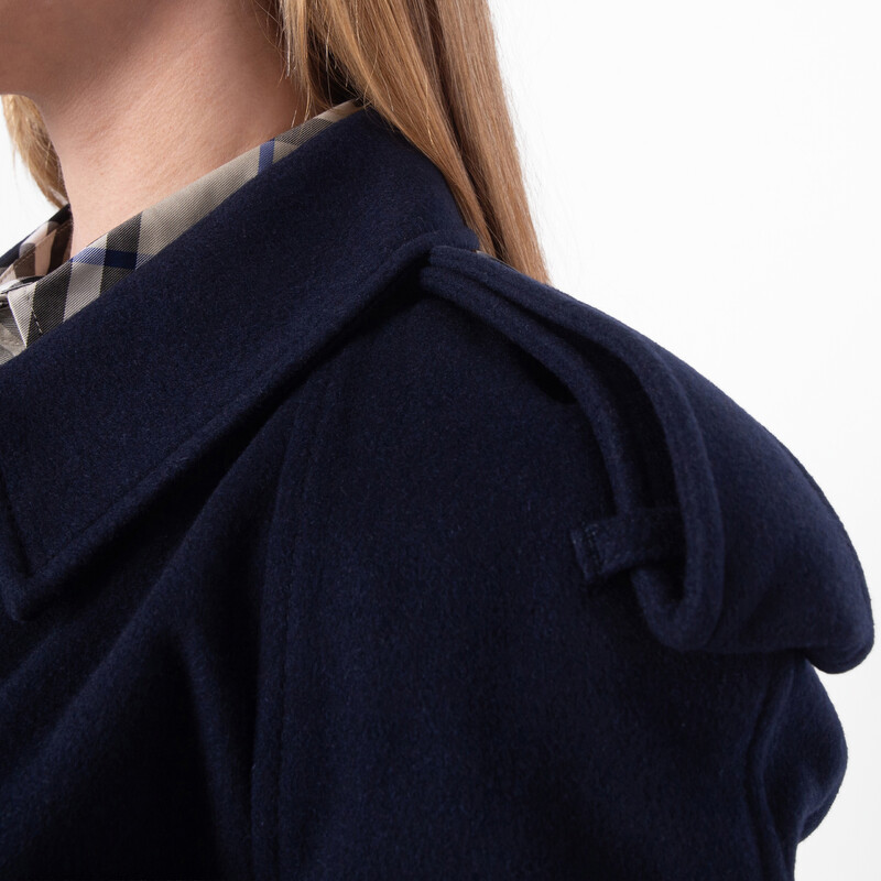 Burberry Cashmere Wrap Belted Trench Coat, Brand Size 6 ( US Size