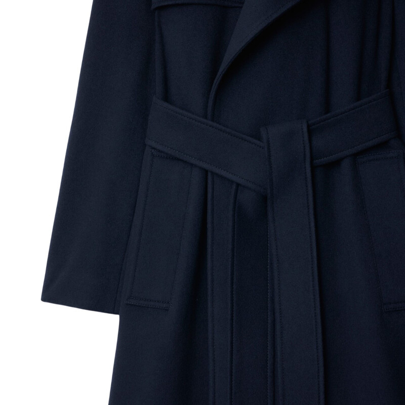 Burberry Cashmere Wrap Belted Trench Coat, Brand Size 6 ( US Size