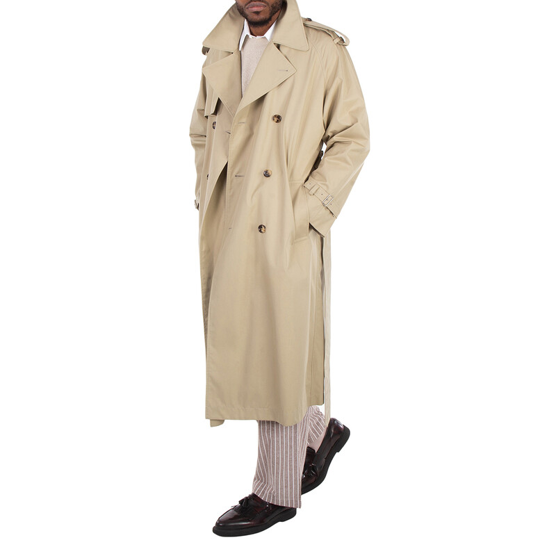 【良品】BURBERRY ダブルボタンロングコート ベージュ 襟 38 M Burberry Castleford Trench Coat, Brand Size 50 (US Size 40