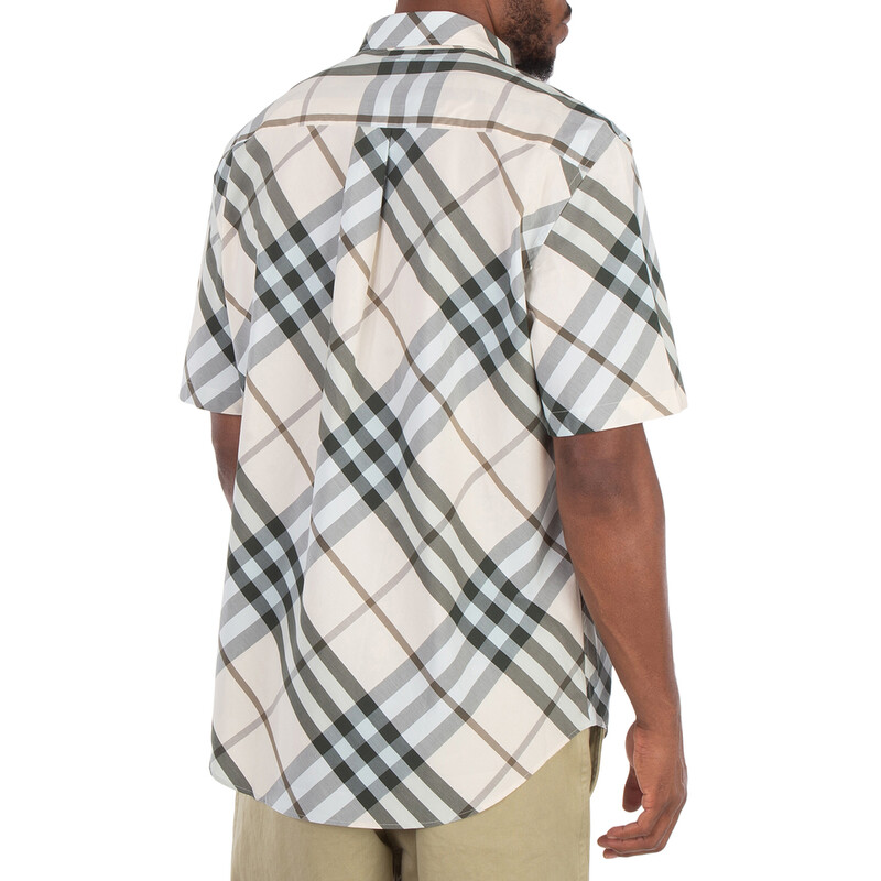 Burberry Check Cotton Shirt, Size Small 8087325 - Clothing - Jomashop