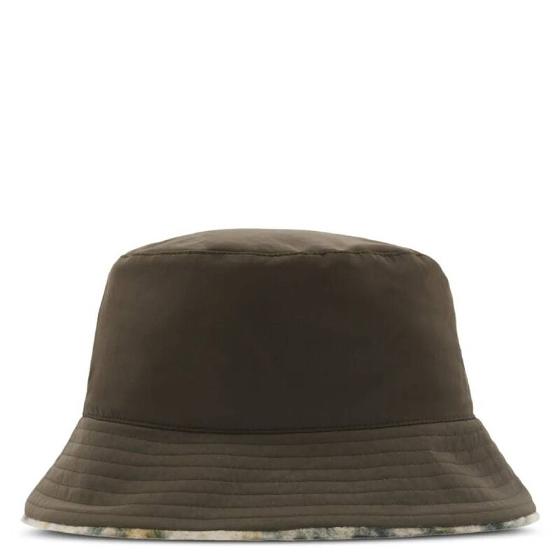 Burberry Check Fleece Reversible Bucket Hat, Size Medium 8098375
