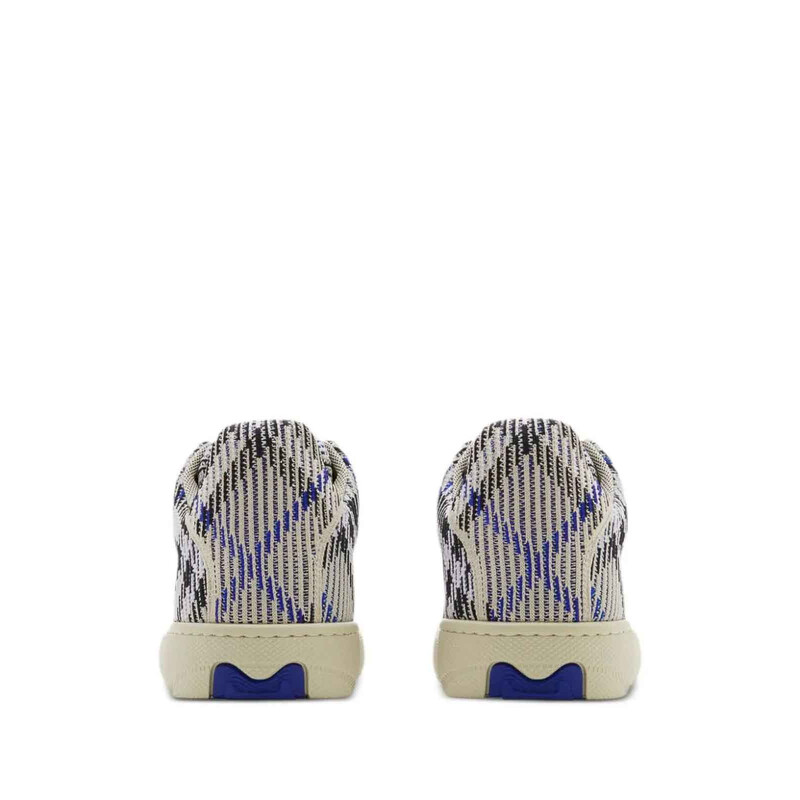 Burberry Check Knit Box Low-Top Sneakers, Brand Size 40.5 ( US